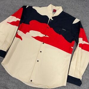 VTG Mo Betta Shirt Men 16.5x35 USA Made Flame Garth Brooks Western Long Sleeve